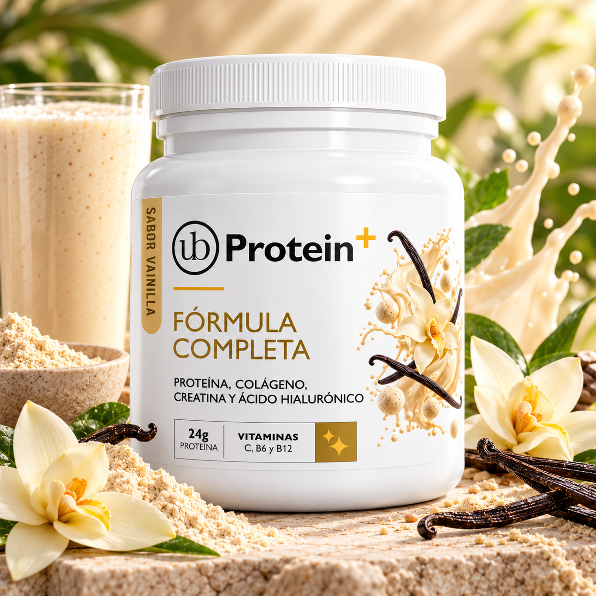 UB Protein+ – Proteína, Colágeno y Creatina | Vainilla